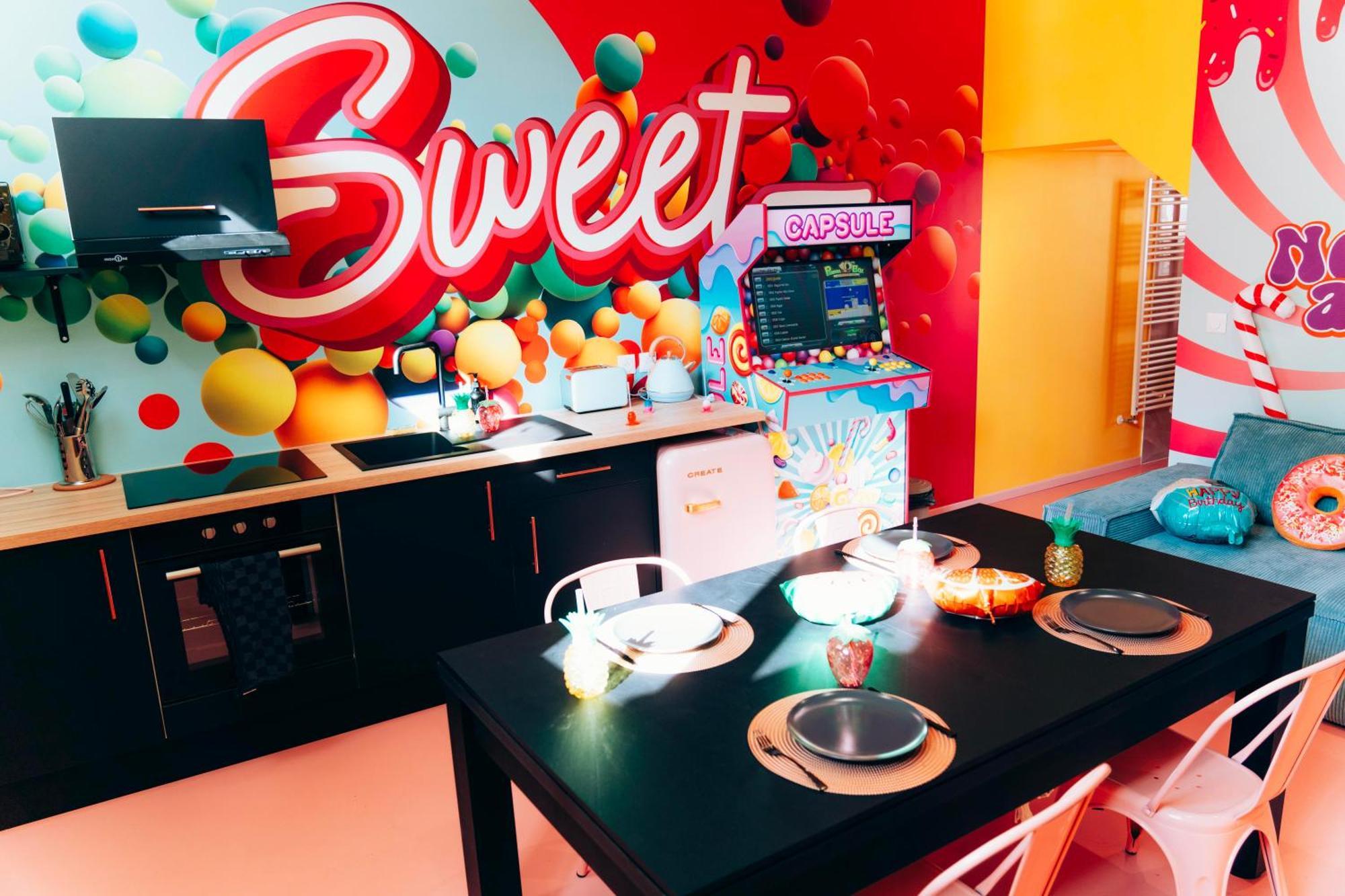 Capsule Bonbon - Balneo - Sauna - Billard - Nintendo Switch Douai Extérieur photo