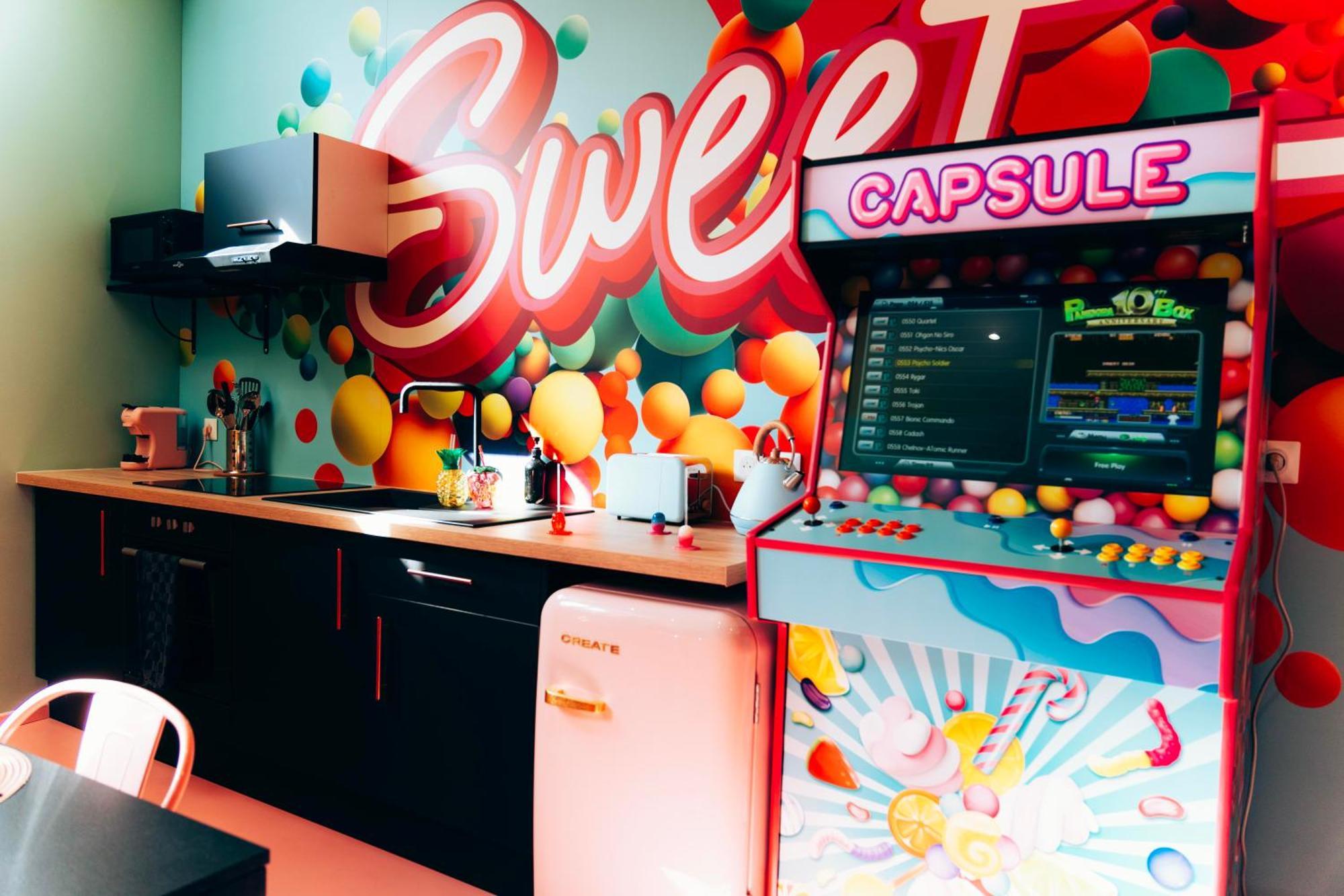 Capsule Bonbon - Balneo - Sauna - Billard - Nintendo Switch Douai Extérieur photo